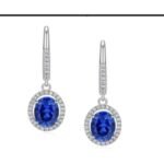 Sapphire Blue Drop Earrings – CE006