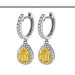 Champagne Yellow Drop Earrings – CE010