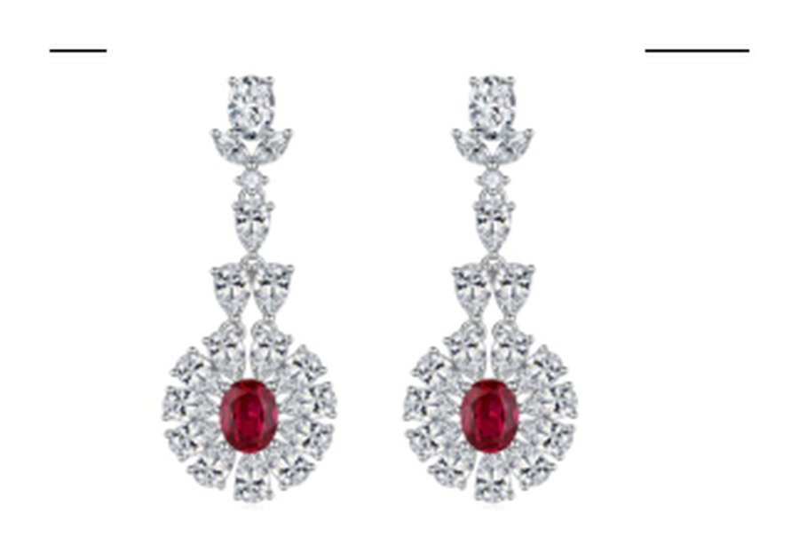 CE015 Multicolor Bridal Earrings – CE015 - Image 1