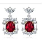 Ruby Red Drop Earrings – CE016