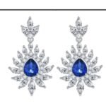 Sapphire Blue Bridal Earrings – CE018