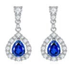 Sapphire Blue Stud Earrings – CE028