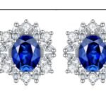 Sapphire Blue Stud Earrings – CE046