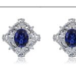 Sapphire Blue Stud Earrings – CE047