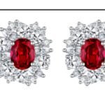 Ruby Red Stud Earrings - CE051