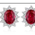 Ruby Red Stud Earrings – CE054