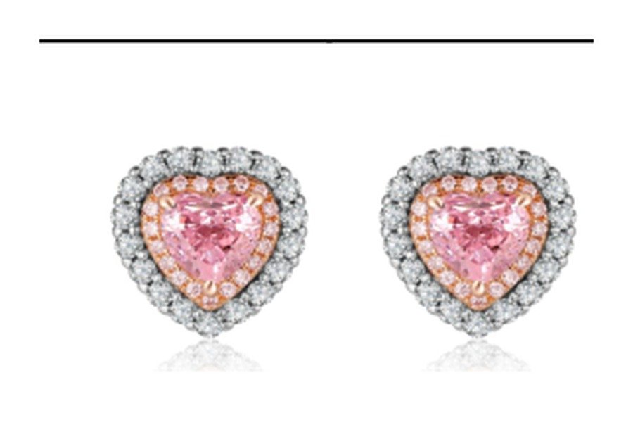 CE063 Ruby Red Stud Earrings – CE063 - Image 1