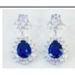 Sapphire Blue Bridal Earrings – CE071