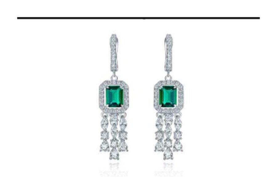 CE072 Sapphire Blue Bridal Earrings – CE072 - Image 1