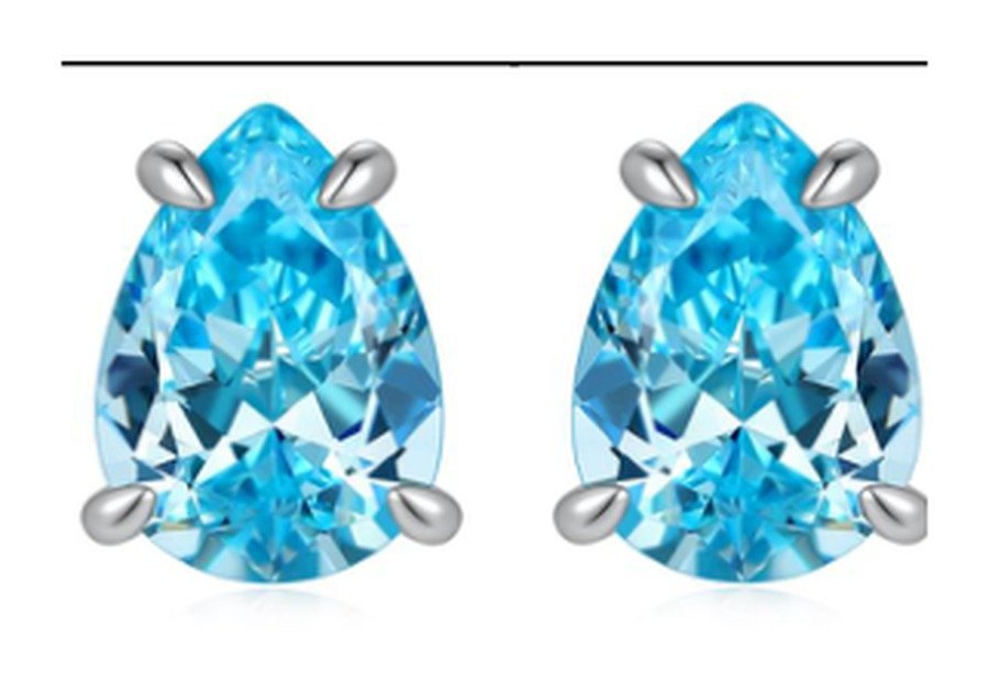 CE082 Sapphire Blue Drop Earrings – CE082 - Image 1