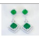 Emerald Green Bridal Earrings – CE085