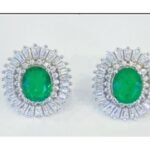 Emerald Green Drop Earrings – CE086