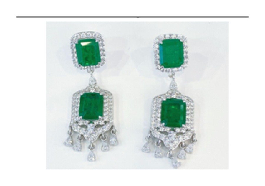 Emerald Green Bridal Earrings – CE088