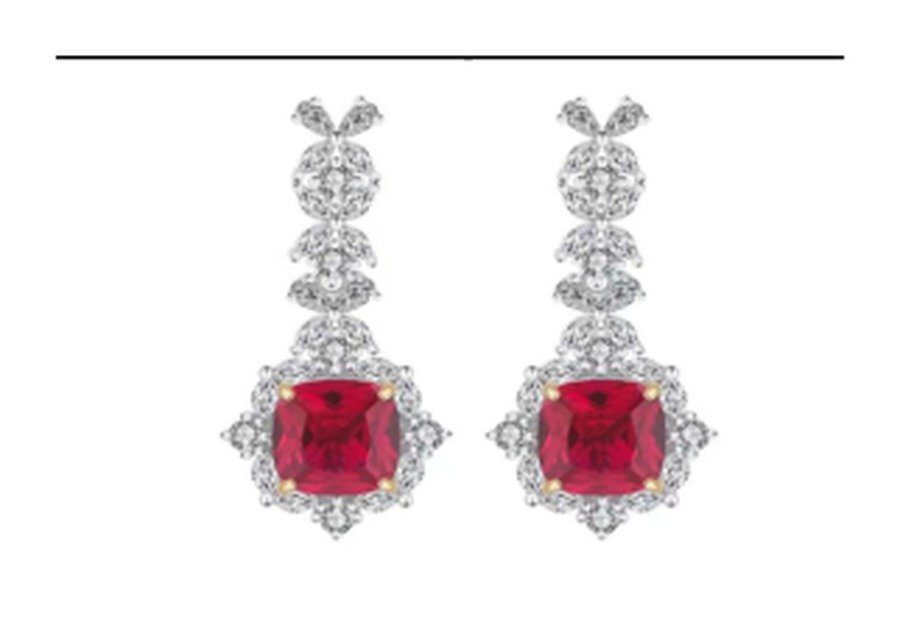 CE090 Multicolor Bridal Earrings – CE090 - Image 1