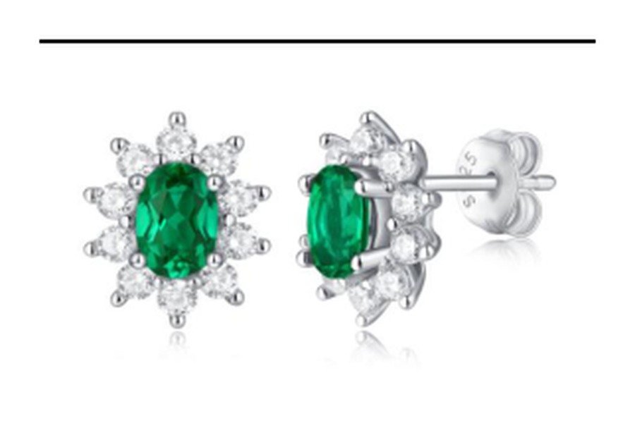 Emerald Green Stud Earrings – CE092