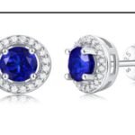 Sapphire Blue Stud Earrings – CE093