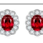 Ruby Red Stud Earrings – CE095