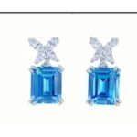 Sapphire Blue Drop Earrings – CE102