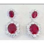 Rose Pink Bridal Earrings – CE108