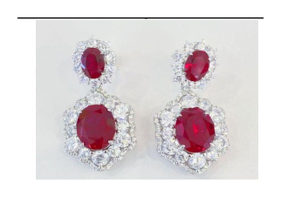 Rose Pink Bridal Earrings – CE108