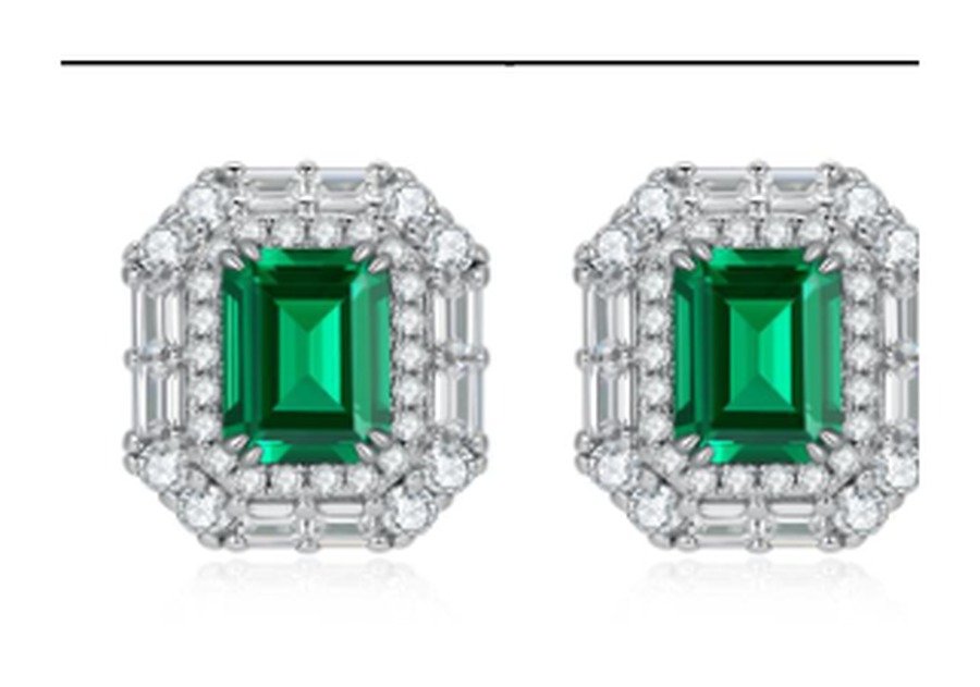 Emerald Green Stud Earrings – CE109