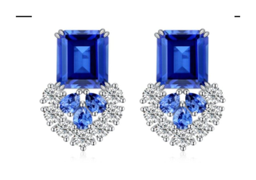 Sapphire Blue Drop Earrings – CE110