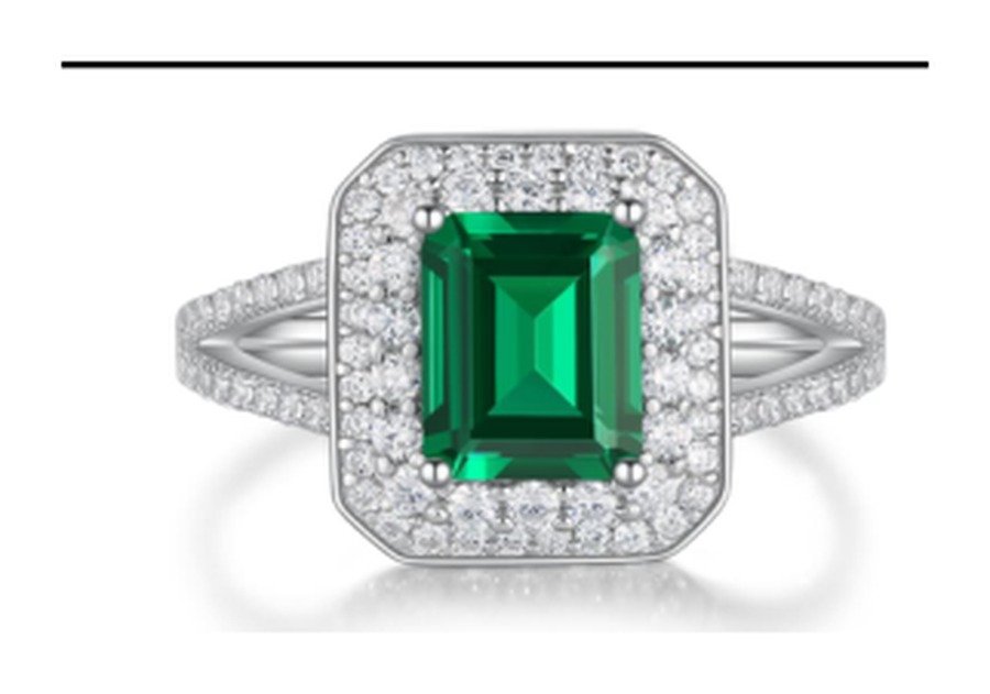 CJ004 Emerald Green Statement Ring - CJ004 - Image 1