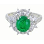 Emerald Green Statement Ring – CJ011