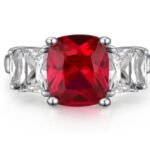 Ruby Red Gemstone Engagement Ring – CJ019
