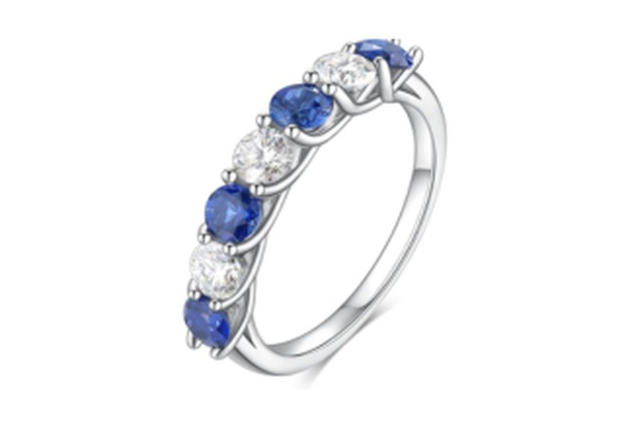 CJ025 Multicolor Delicate Wedding Ring – CJ025 - Image 1