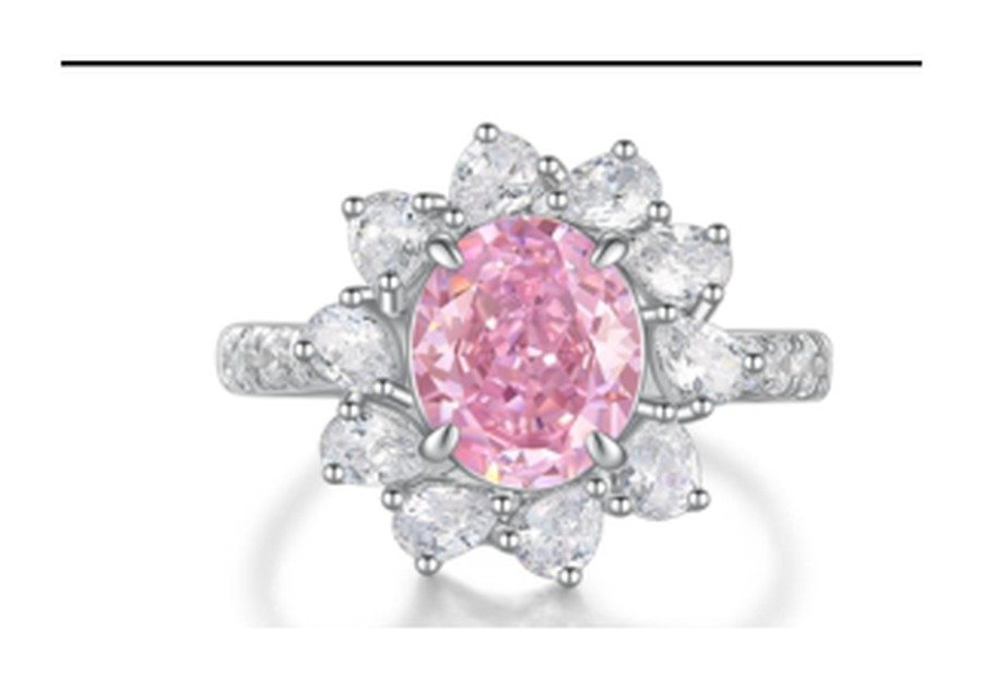 CJ036 Rose Pink Statement Ring – CJ036 - Image 1