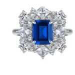 Sapphire Blue Statement Ring – CJ042