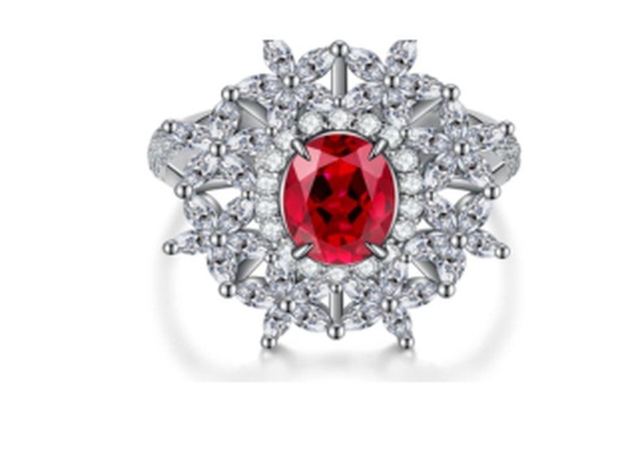 CJ045 Ruby Red Statement Ring – CJ045 - Image 1