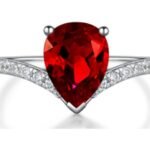 Ruby Red Adjustable Stackable Ring – CJ050