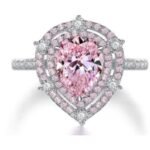 Rose Pink Floral-Inspired Ring – CJ054