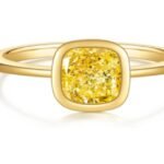 Champagne Yellow Floral-Inspired Ring – CJ060