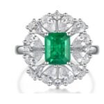 Emerald Green Statement Ring – CJ062