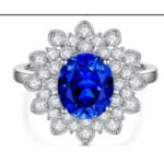 Sapphire Blue Gemstone Engagement Ring – CJ066