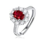 Ruby Red Adjustable Stackable Ring – CJ071