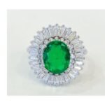 Emerald Green Gemstone Engagement Ring – CJ077