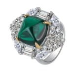 Emerald Green Gemstone Engagement Ring – CJ081
