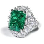 Emerald Green Gemstone Engagement Ring – CJ086