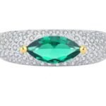 Emerald Green Gemstone Engagement Ring – CJ090