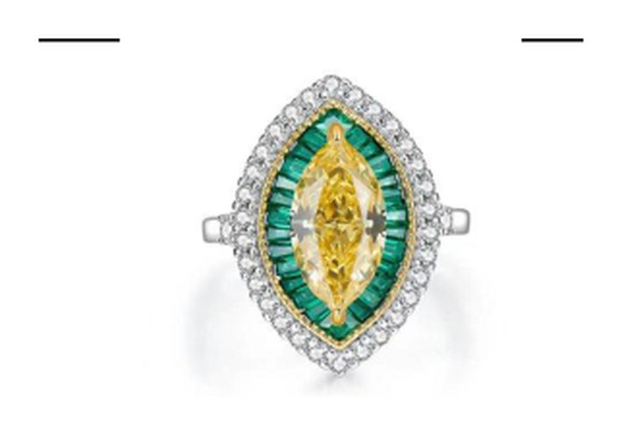 CJ097 Multicolor Gemstone Engagement Ring – CJ097 - Image 1