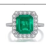 Emerald Green Gemstone Engagement Ring – CJ099
