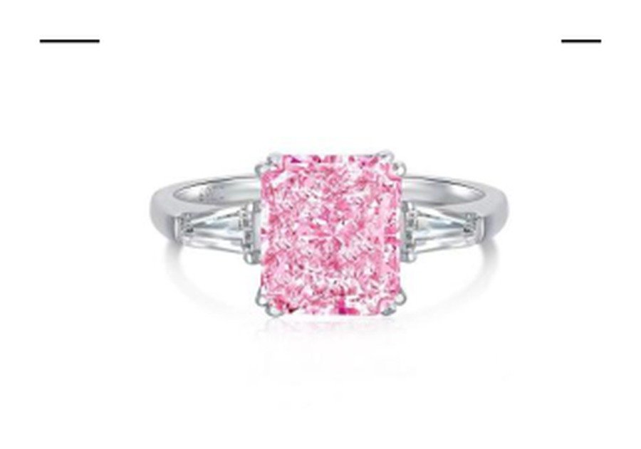 Rose Pink Floral-Inspired Ring – CJ102