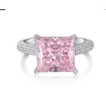 Rose Pink Gemstone Engagement Ring – CJ103