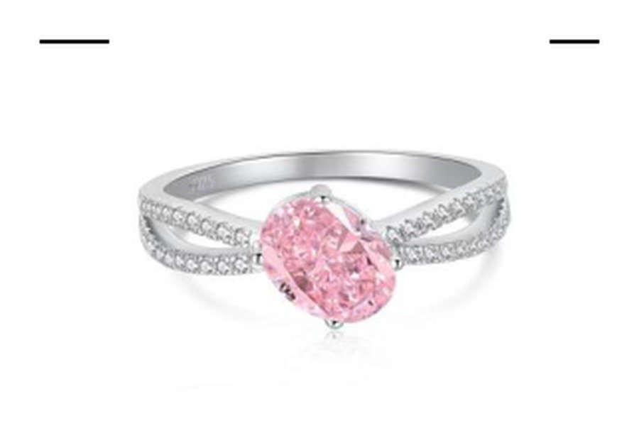 Rose Pink Floral-Inspired Ring – CJ107