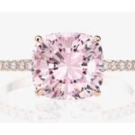 Rose Pink Gemstone Engagement Ring – CJ110