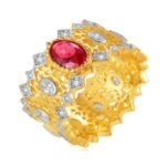 Multicolor Gemstone Engagement Ring – CJ111